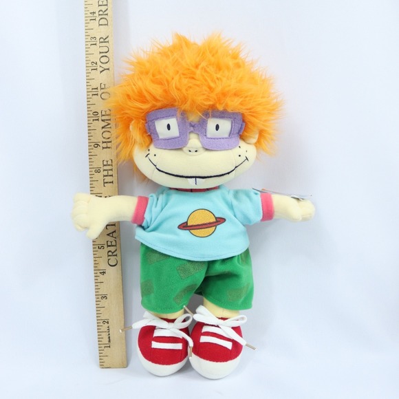 Vintage Nickelodeon 2000 Y2K Rugrats Chuckie Finster Plush Doll 12" with Tags - Picture 8 of 8